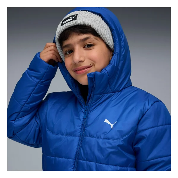 Puma Essentials Hooded Padded Çocuk Lacivert Mont - 8 - Görsel 4