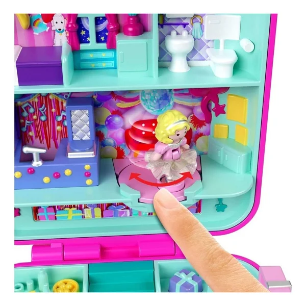 Polly Pocket 80.Yıl Dönümüne Özel Nostaljik Kompakt Oyun Seti JGK22 - Görsel 5