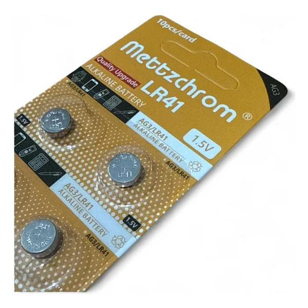 Mettzchrom AG3 LR41 1.5V 10'lu Alkalin Düğme Pil - Görsel 2