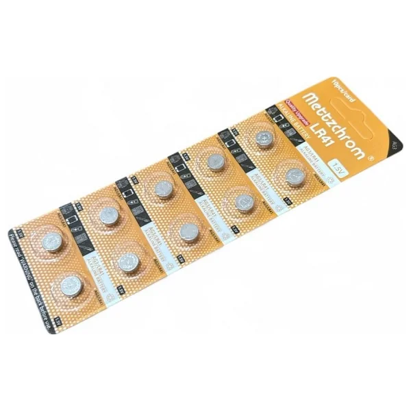 Mettzchrom AG3 LR41 1.5V 10'lu Alkalin Düğme Pil - Görsel 4