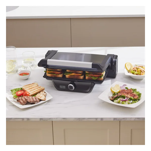 Karaca Gastro Diamond Antibakteriyel Shiny Black Tost Makinesi - Görsel 5