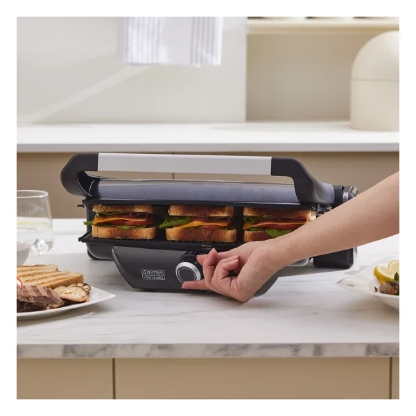 Karaca Gastro Diamond Antibakteriyel Shiny Black Tost Makinesi - Görsel 2
