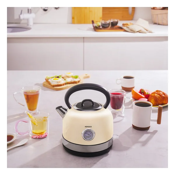 Karaca Retro 2202 Kırmızı 2200 W 1.7 lt Kettle - Görsel 8