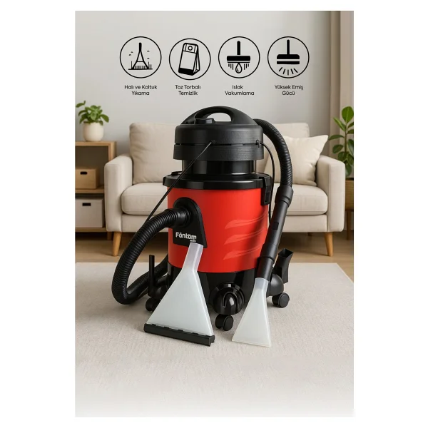 Fantom Jumbo CC 9000 2400 W Halı Yıkama Makinesi - Görsel 5