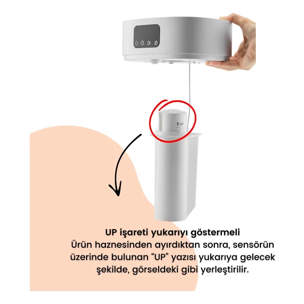 Bebebao Pufi 5lt Ultrasonik 7 Renkli Buhar Makinesi Hava Oda Ortam Nemlendirici Dokunmatik Panel Aromatik yağ hazneli - Beyaz - Görsel 3