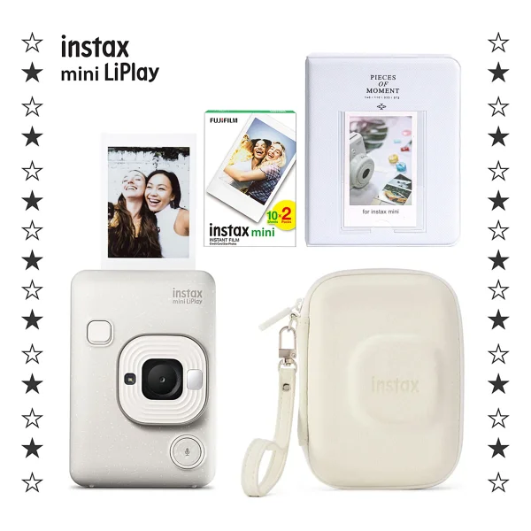 Instax Mini LiPlay Box Dijital Fotoğraf Makinesi Sisli Beyaz - Görsel 9