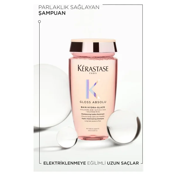 Kerastase Gloss Absolu Elektriklenme Karşıtı Saç Bakım Seti - Bain & Spray - Görsel 10
