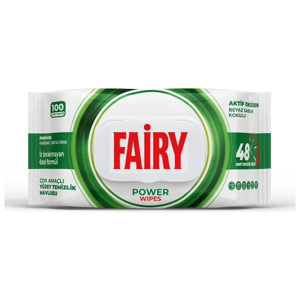 Fairy Beyaz Sabun Kokulu Yüzey Temizlik Havlusu 100 Yaprak - Görsel 3