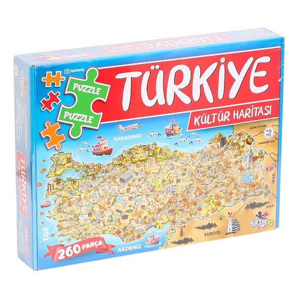 Totteriq 7213 Türkiye Kültür Haritası 260 Parça Puzzle - Görsel 2