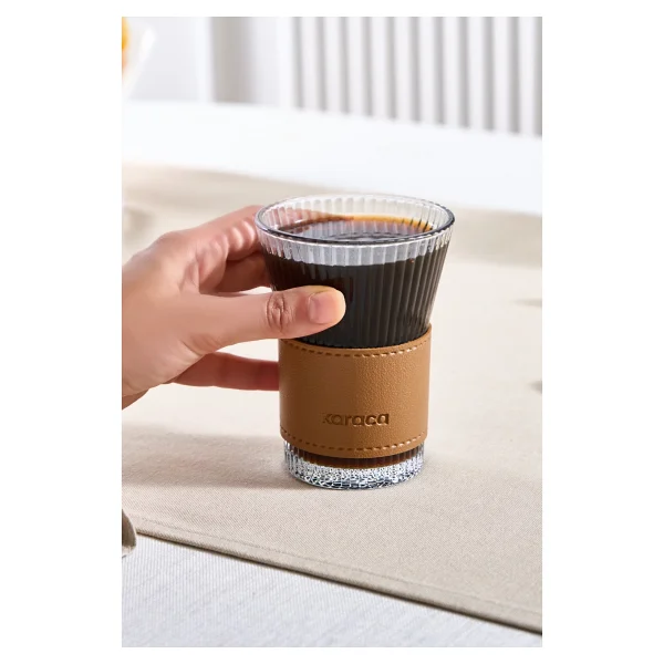 Karaca Kahverengi Leather Cool Touch Latte Bardağı - Görsel 10