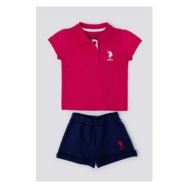 U.S. Polo Assn. Creamy Intensity Pembe Bebek Hırka - 9 - 12 Ay - Vişne - Görsel 5