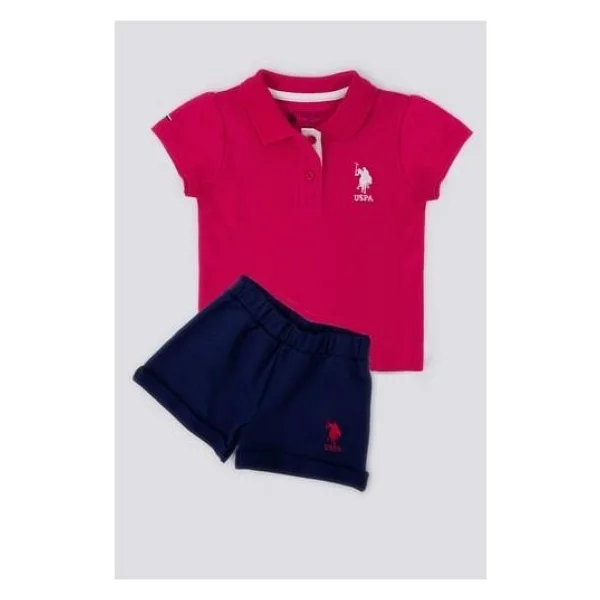 U.S. Polo Assn. Creamy Intensity Pembe Bebek Hırka - 9 - 12 Ay - Vişne - Görsel 6
