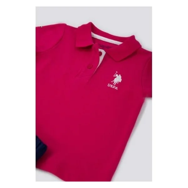 U.S. Polo Assn. Creamy Intensity Pembe Bebek Hırka - 9 - 12 Ay - Vişne - Görsel 7