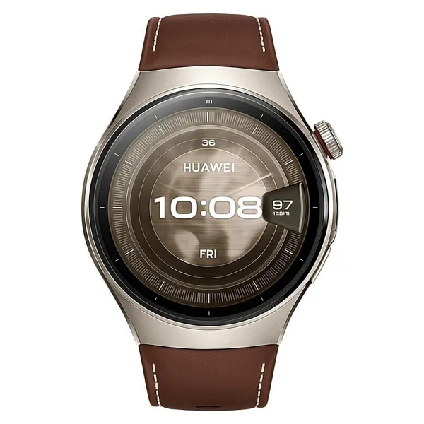 Huawei Watch 5 46mm Titanyum Kasa Koyu Kahverengi Akıllı Saat - Görsel 3
