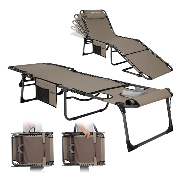 Kingcamp Magnolia B10 Hands-Free Premium Katlanır Şezlong - Görsel 2
