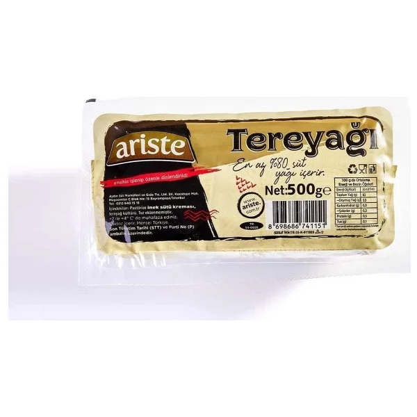 Ariste 2'li Rulo Tereyağı 1000 gr (500gr x 2) - 1 kg - Görsel 4