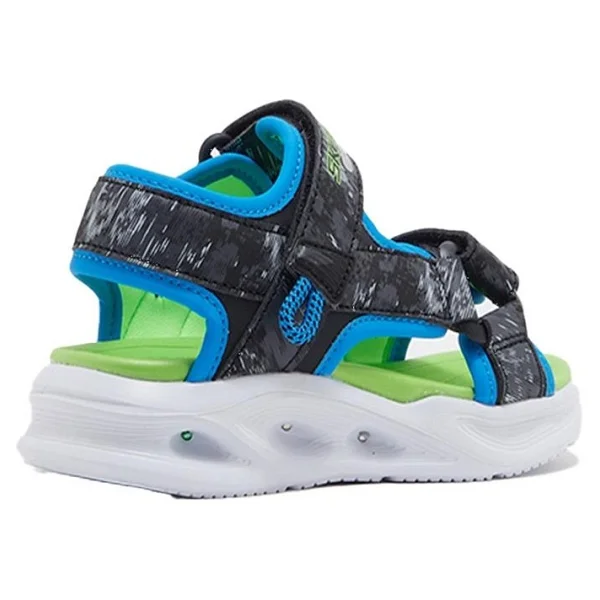 Skechers Sola Glow Aquatastic 401672L-BBLM Işıklı Siyah Çocuk Sandalet - Görsel 8