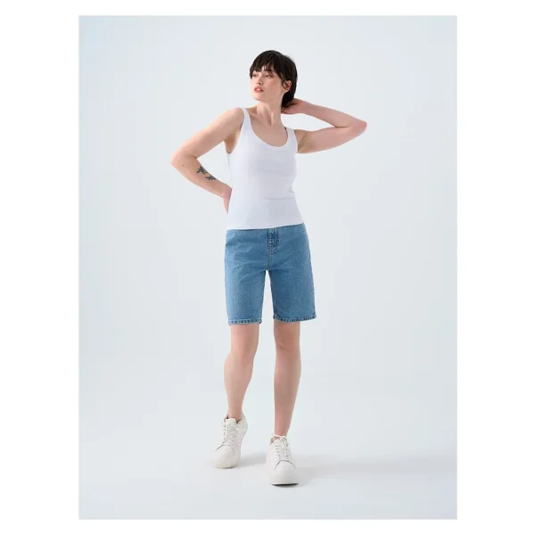 Loft Slim Fit Kadın Atlet - Beyaz - Görsel 7