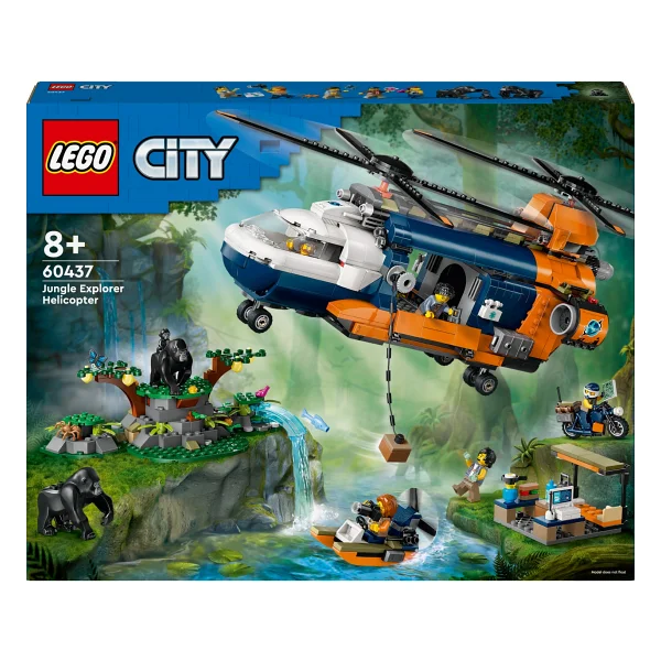 Lego 60437 City Orman Kaşifinin Helikopteri Kamp Yerinde - Görsel 3