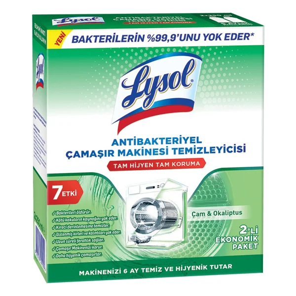 Lysol Çamaşır Makinesi Temizleyici 2X250 ml - 500 ml - Görsel 3