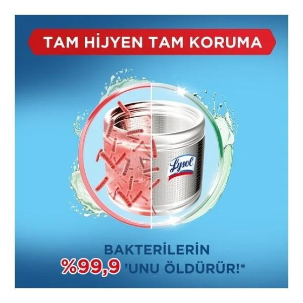 Lysol Çamaşır Makinesi Temizleyici 2X250 ml - 500 ml - Görsel 7