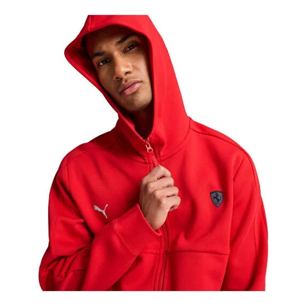 Puma Scuderia Ferrari Style 627094-02 Kırmızı Erkek Eşofman Üstü - Görsel 3