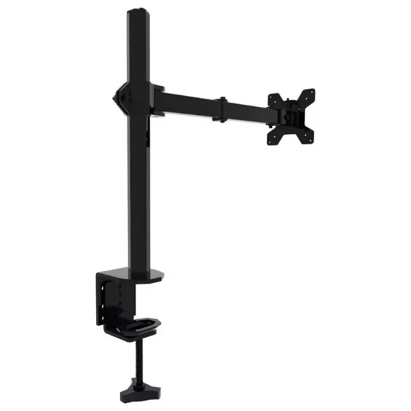S Line Tek Kollu 13"-27" 10 kg Masaüstü Monitör Askı Aparatı - Vesa 75X75 / 100X100, 360° Döner, Ergonomik - Siyah - Görsel 6