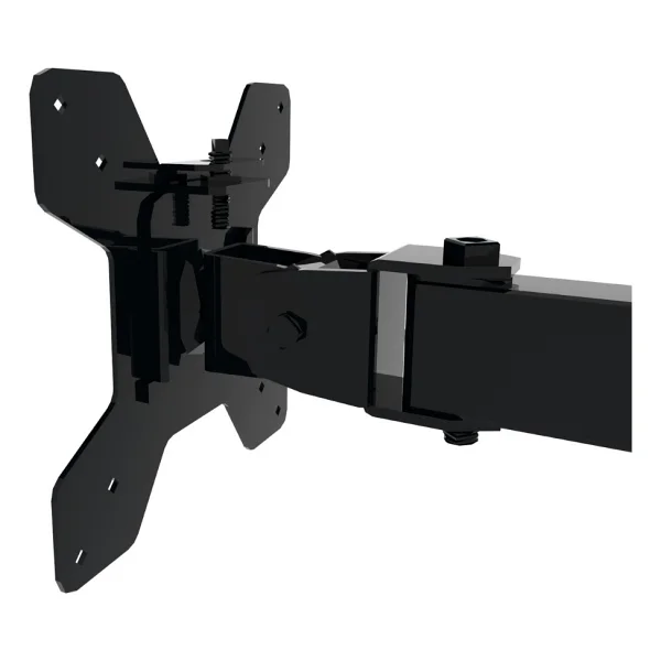 S Line Tek Kollu 13"-27" 10 kg Masaüstü Monitör Askı Aparatı - Vesa 75X75 / 100X100, 360° Döner, Ergonomik - Siyah - Görsel 4