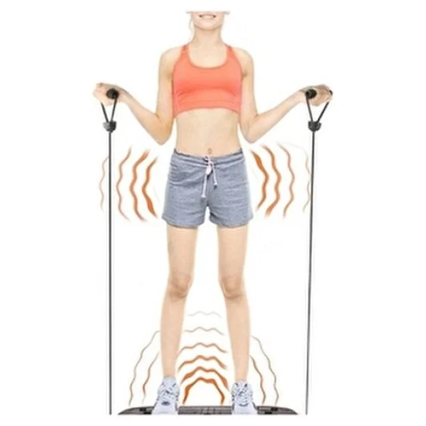 Kumandalı Vibrofitto Titreşimli Egzersiz Fitness Kondisyon Masaj Spor Aleti 50 cm - Kırmızı - Görsel 2