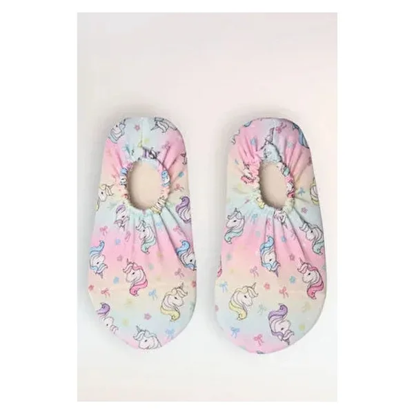 Unisex Bebek Çocuk Kaydırmaz Taban Deniz Ayakkabısı Havuz Patiği - Pembe - Görsel 6