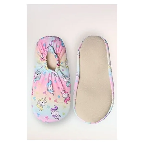 Unisex Bebek Çocuk Kaydırmaz Taban Deniz Ayakkabısı Havuz Patiği - Pembe - Görsel 3