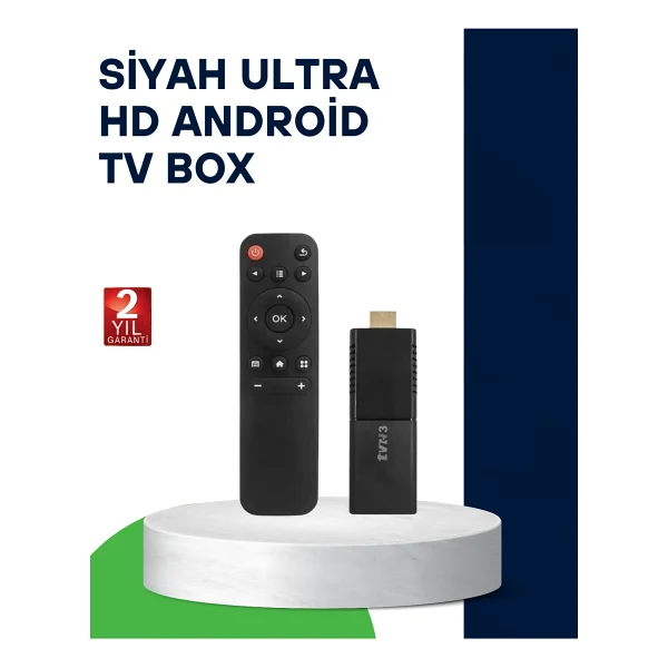 4K Ultra Hd Android Tv Stick - Tak Çalıştır Akıllı Tv Cihazı - Görsel 6