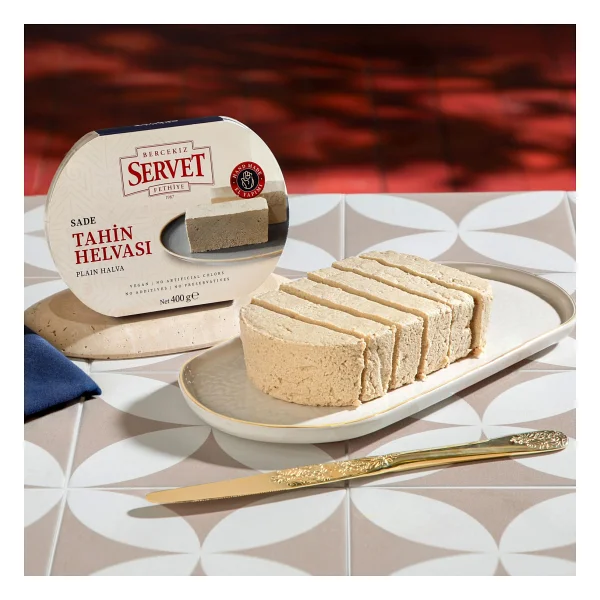 Servet Rafine Şeker İlavesiz - Sade Helva 400g - 400 gr - Görsel 6