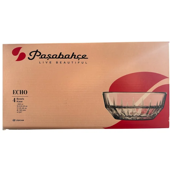 Paşabahçe Echo 530144 320 cc 4'lü Kase - Görsel 7