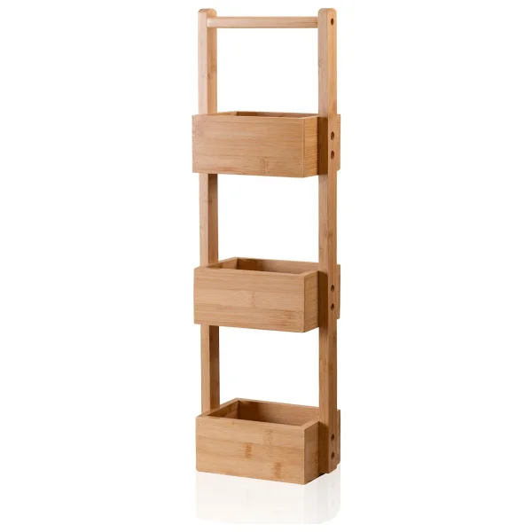 The Mia Bambu 65x20x13 cm 3 Katlı Raf - Görsel 2