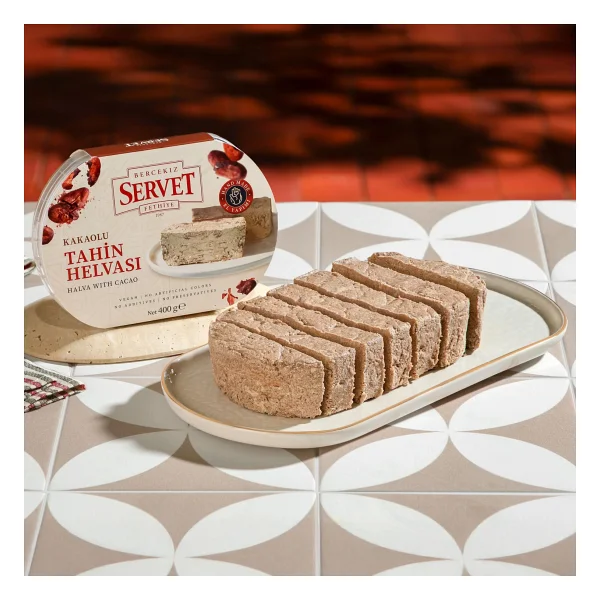 Servet Rafine Şeker İlavesiz - Kakaolu Helva 400g - 400 gr - Görsel 2