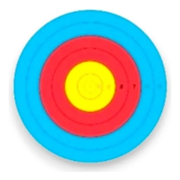 Jvd Açık Hava 50 Metre Için Hedef Yüzü (Kağıdı) Fita 80CM-6 Halkalı - 4lü Pk -1060331 - 80lik6 halkalı FITA ONAYLI - Görsel 2