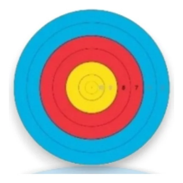 Jvd Açık Hava 50 Metre Için Hedef Yüzü (Kağıdı) Fita 80CM-6 Halkalı - 4lü Pk -1060331 - 80lik6 halkalı FITA ONAYLI - Görsel 5