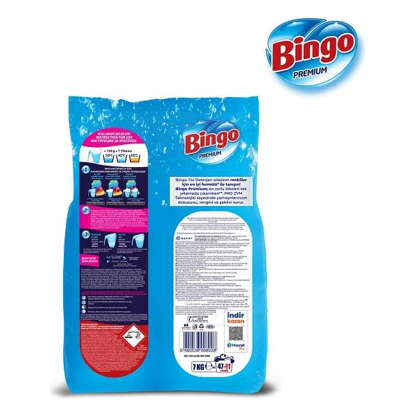 Bingo Matik Premium Renkliler için 7 kg Toz Deterjan - Görsel 8