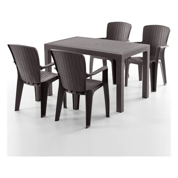 Evdemo Side 4 Kişilik Rattan Bahçe & Balkon Takımı - Görsel 7