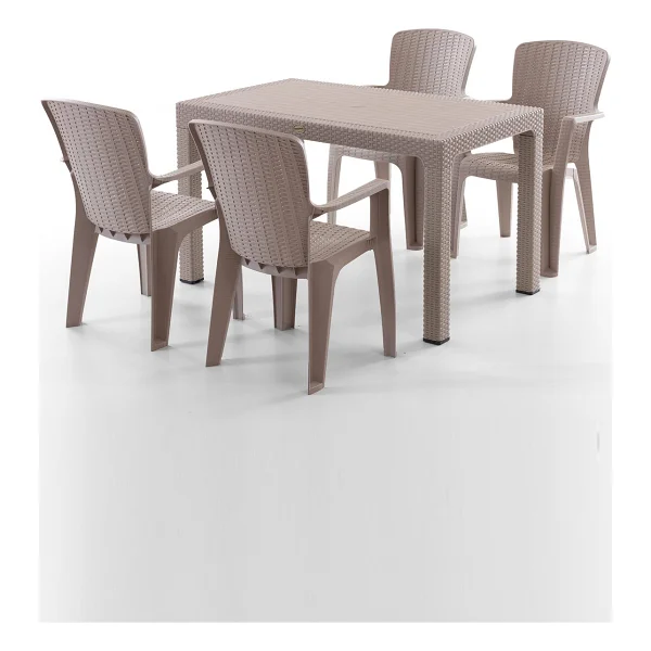 Evdemo Side 4 Kişilik Rattan Bahçe & Balkon Takımı - Görsel 8