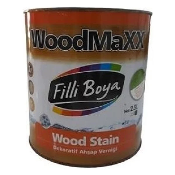 Filli Boya Woodmaxx Ahşap Verniği Koyu Meşe 2.5 Lt - Görsel 2