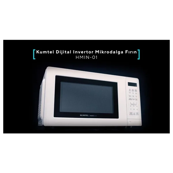 Kumtel Smartwave Dijital Inverter Mikrodalga 19 lt 700 W Buz Çözme Fonksiyonu ile Beyaz - Görsel 3