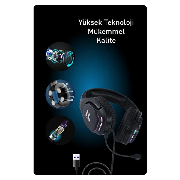 Fashcolle G900 7.1 Virtual Sound Oyuncu Kulaklığı - Görsel 6