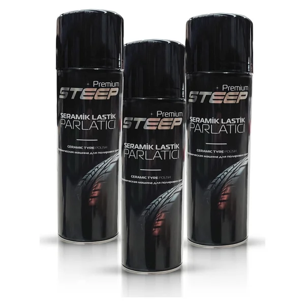 Steep Seramik Lastik & Tampon Parlatıcı Sprey 3 Adet 500Ml - Görsel 4