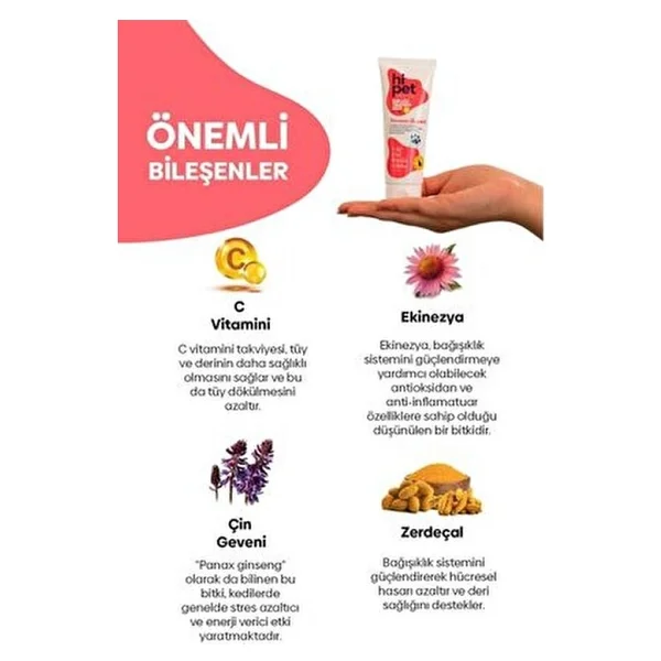 Hipet Tüy Dökülme Engelleyici Malt Kedi Macunu - Görsel 6