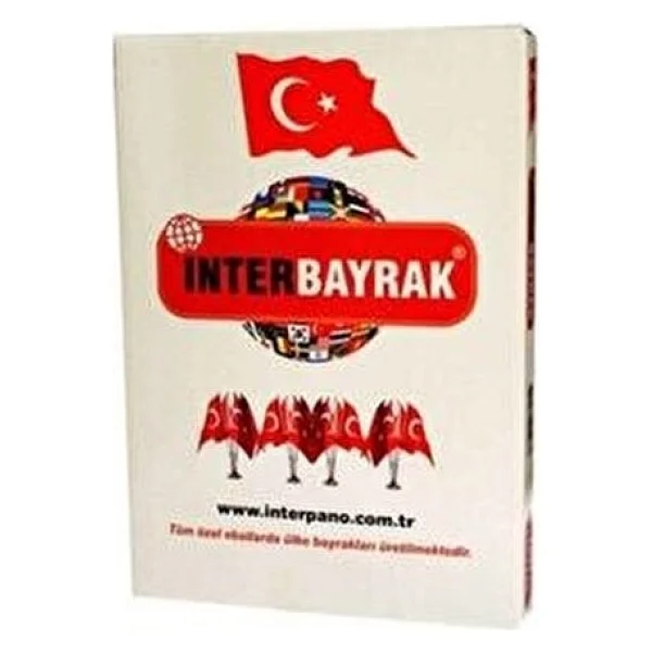 İnter Türk Bayrağı 50x75 cm Kırmızı Renkli 1 Adet Yüksek Kalite Polyester Malzeme - 50 x 75 cm - Görsel 2