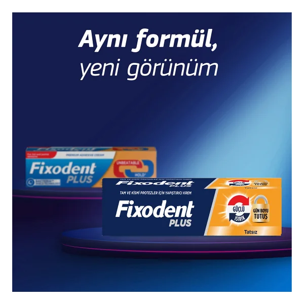 Fixodent Plus Güçlü Isırık 40 gr Protez Diş Yapıştırıcı - Görsel 4