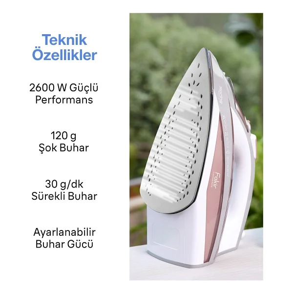 Fakir Spring 2600 W Buharlı Ütü - Görsel 3
