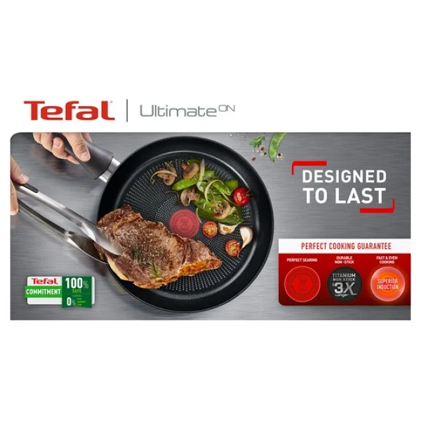 Tefal Titanyum 3X Ultimate One İndüksiyon Tabanlı 25 cm Krep Tavası - Görsel 5